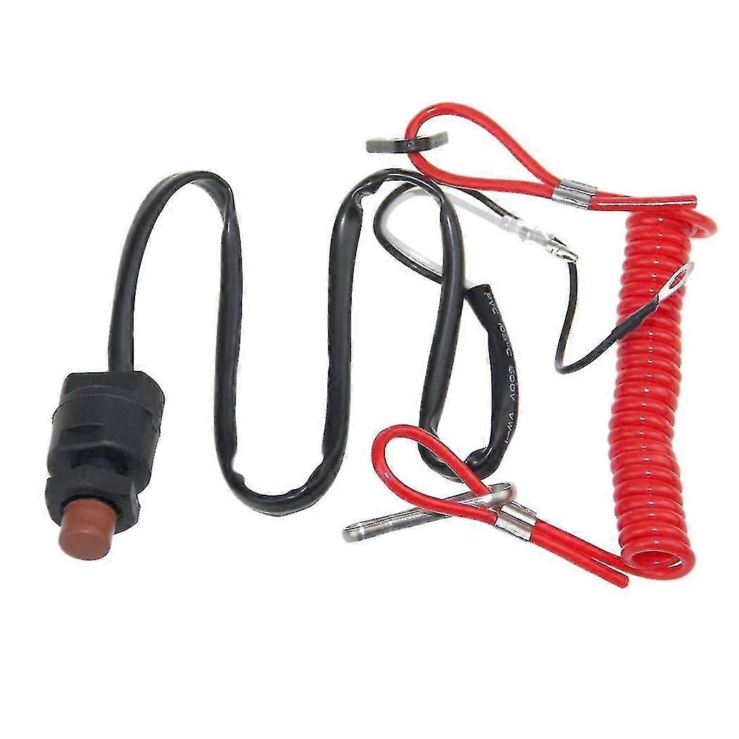 Outboard Cut Off Switch, For Tohatsu Tether Emergency Kill Stop Switch Safety Tether Lanyard Protec