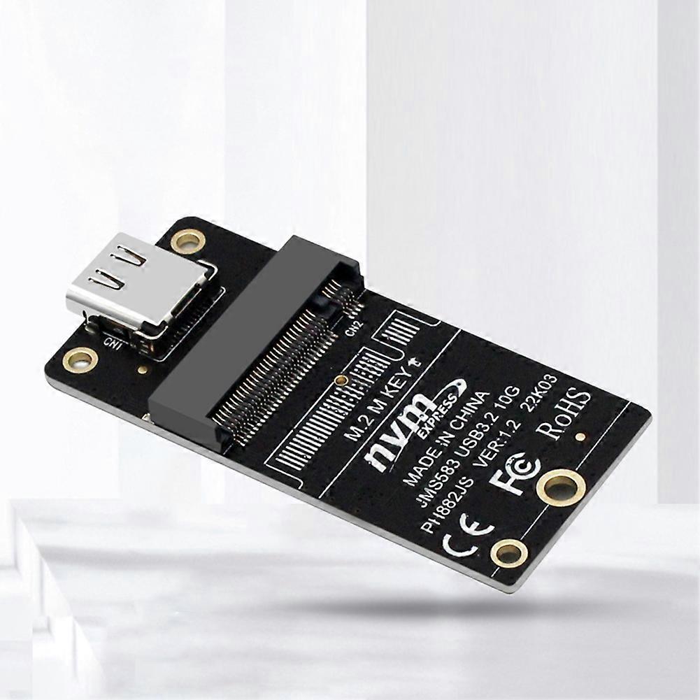 M2 To Type-C HDD Case Adapter Board NVME Hard Disk Enclosure Adapter Card JMS583 Chip USB32 10Gbps for 2230 2242 2260 2280 SSD