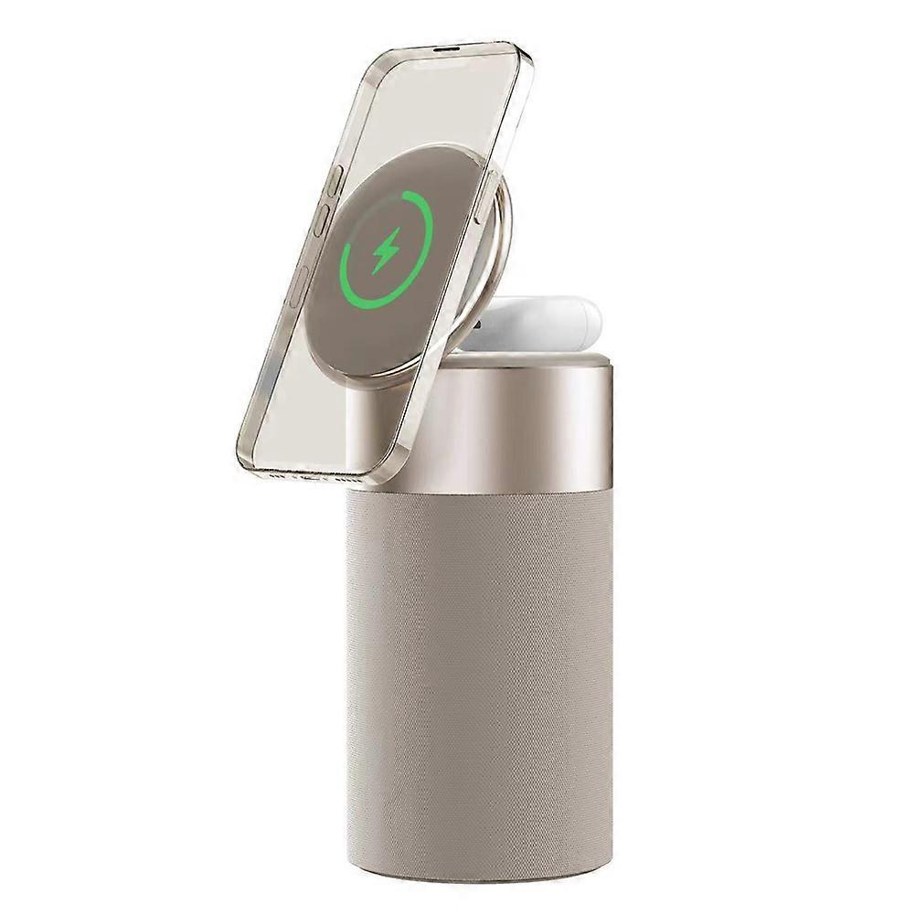 Bluetooth-compatible Speaker Magnetic Wireless Charger Phone Holder with Night Light