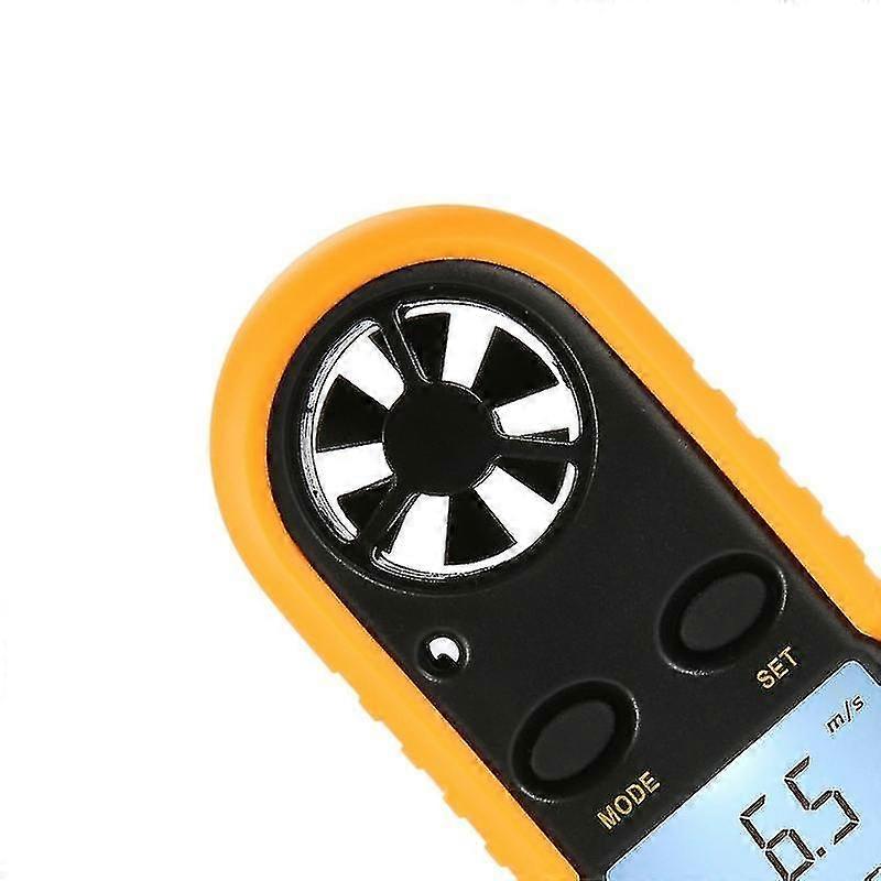 2-in-1 Hand-held Anemometer Measuring Air Conditioning Outdoor Wind Speed Temperature Volume Tester Meter Sensing High Precision