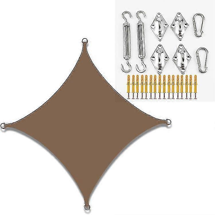 Vedenpitävä aurinkovarjo purje, 2 * 2m ulko markiisit Vedenpitävä ja UV-suoja Puutarhapihan purjeet Allas Partio Aurinkosuoja