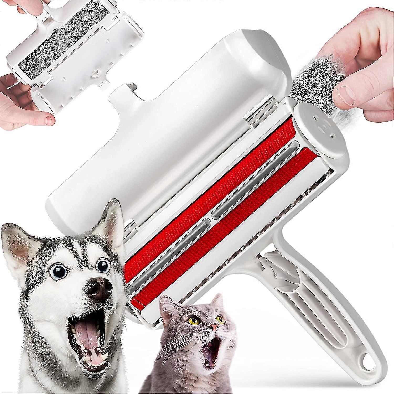 Wabjtam Pet Hair Remover - Reusable Cat And Dog Hair Remover For Furniture, Sofa, Carpet, Eco-friendly, Portable, Multi-surface Fluff Roller And Anima