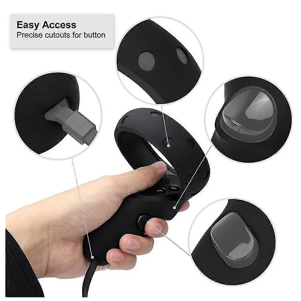 Electronics  Electronics Accessories 1pair Touch Controller Grip Cover Soft Smooth Game Console For Oculus Quest 1,Black,11
