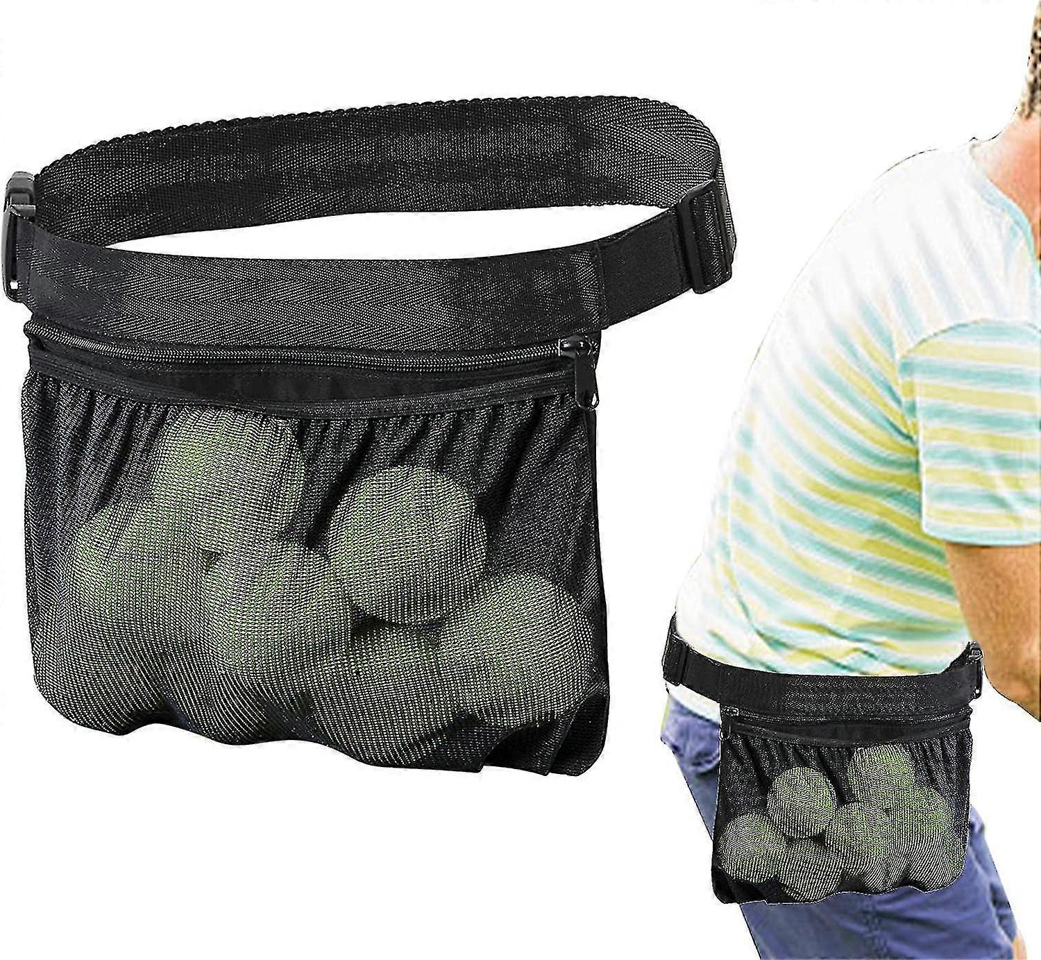 网球腰包 |网球球架 可调节网球腰包 防汗牛津布网球袋 匹克球训练持有袋