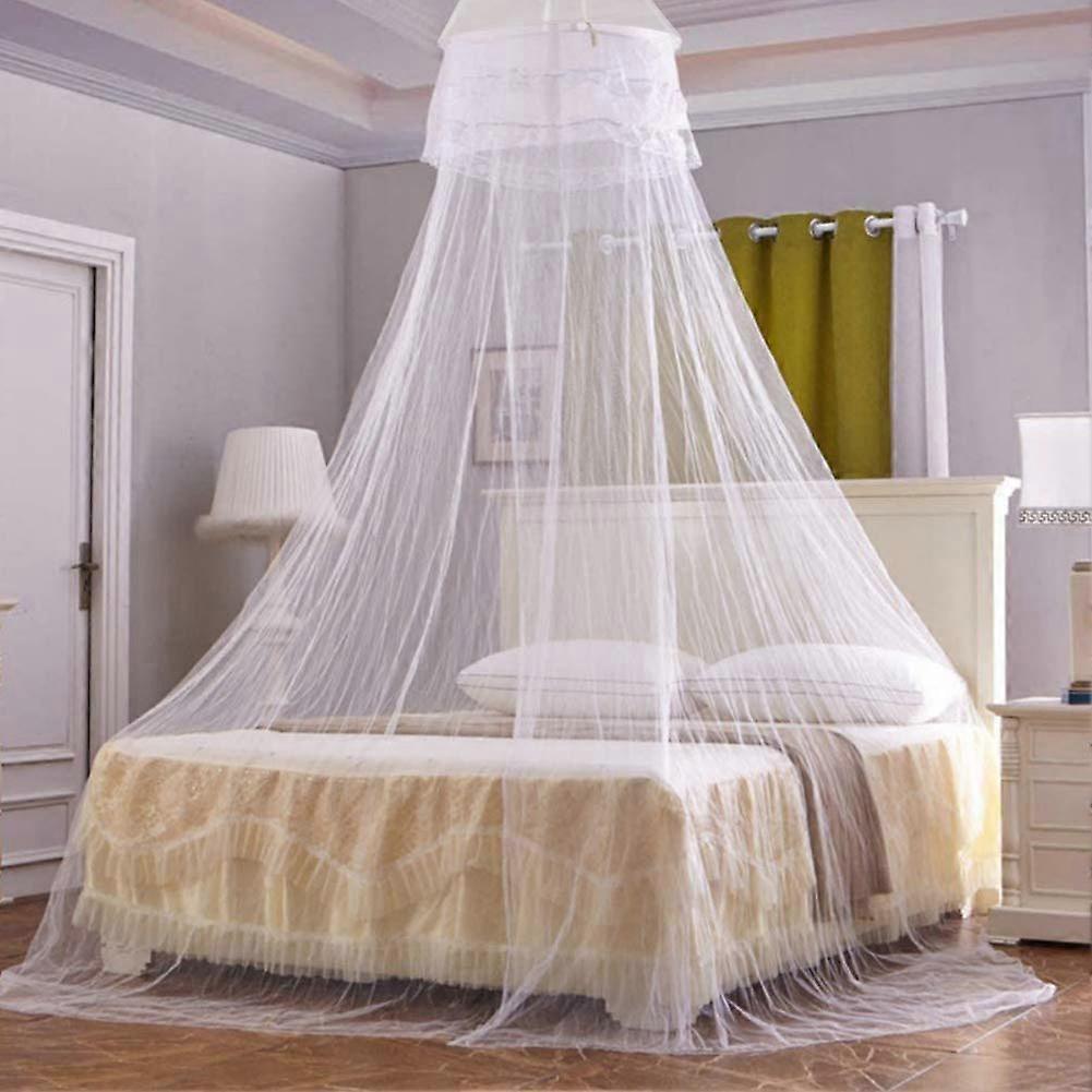 Mosquito Net for Travel and Home  Universal White Dome Mosquito Net Mosquito Mesh Net Bed Tent with Adhesive Hook Travel Bag