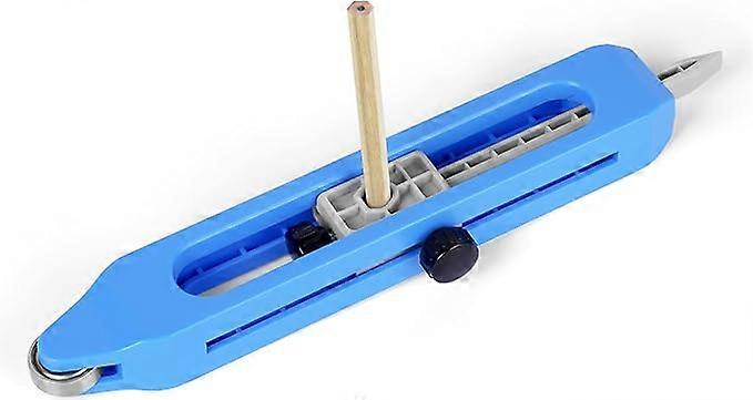 Contour Gauge with Lock, Profile Tool Woodworking Measuring Ruler Irregular Contour Duplicator Gauge Tools, Gift for Carpenter (Improve)(Pencil not i
