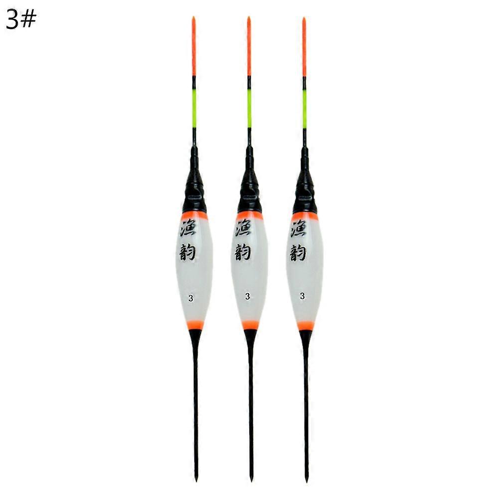 Kaesi 3Pcs Luminous LED Light Electronic Vertical Night Fishing Float Bobber Buoy