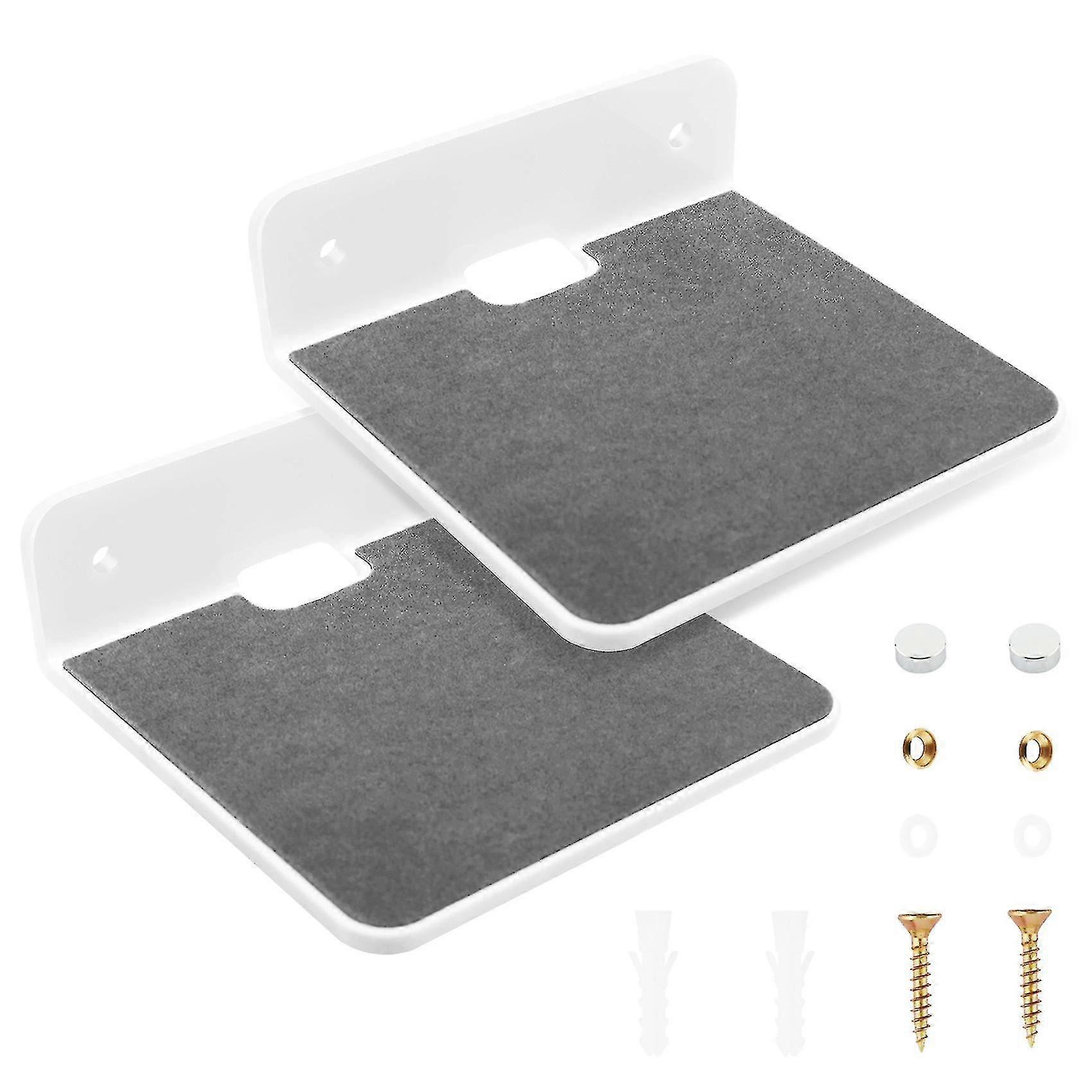 2pack Wall Shelf Speaker Stand, Acrylic Wall Mount Display Shelf For Bluetooth Speaker, Webcam, Cel