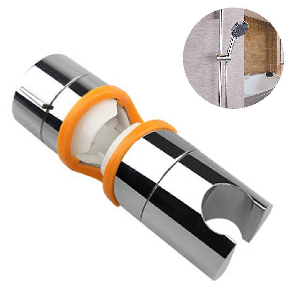 Adjustable Shower Head Holder For Slide Bar,Universal 18-25MM O.D. Rail Head Bracket Holder for Slide Bar Slider Clamp Bathroom Replacement 360 Degree