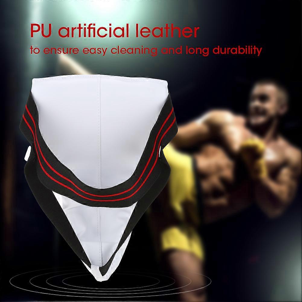 Men Taekwondo Groin Guard Boxing Karate Jockstrap Sanda Crotch Protector (L)