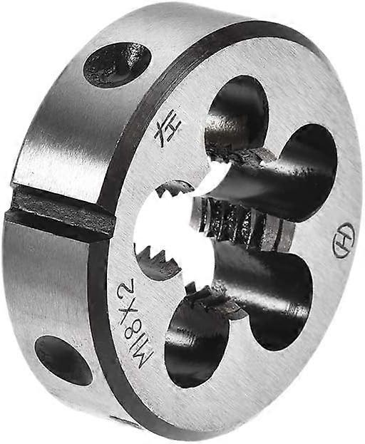 M18 X 2.0 Metric Round Die, Machine Thread Left Hand Threading Die, Alloy Tool Steel Screw Thread Cutting Die