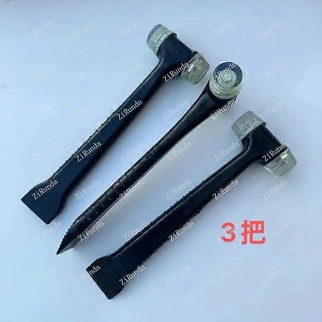 *2-In-1 Leather Hammer Or Tile Door And Window Installation Plastic Shovel Seam Rubber Strip