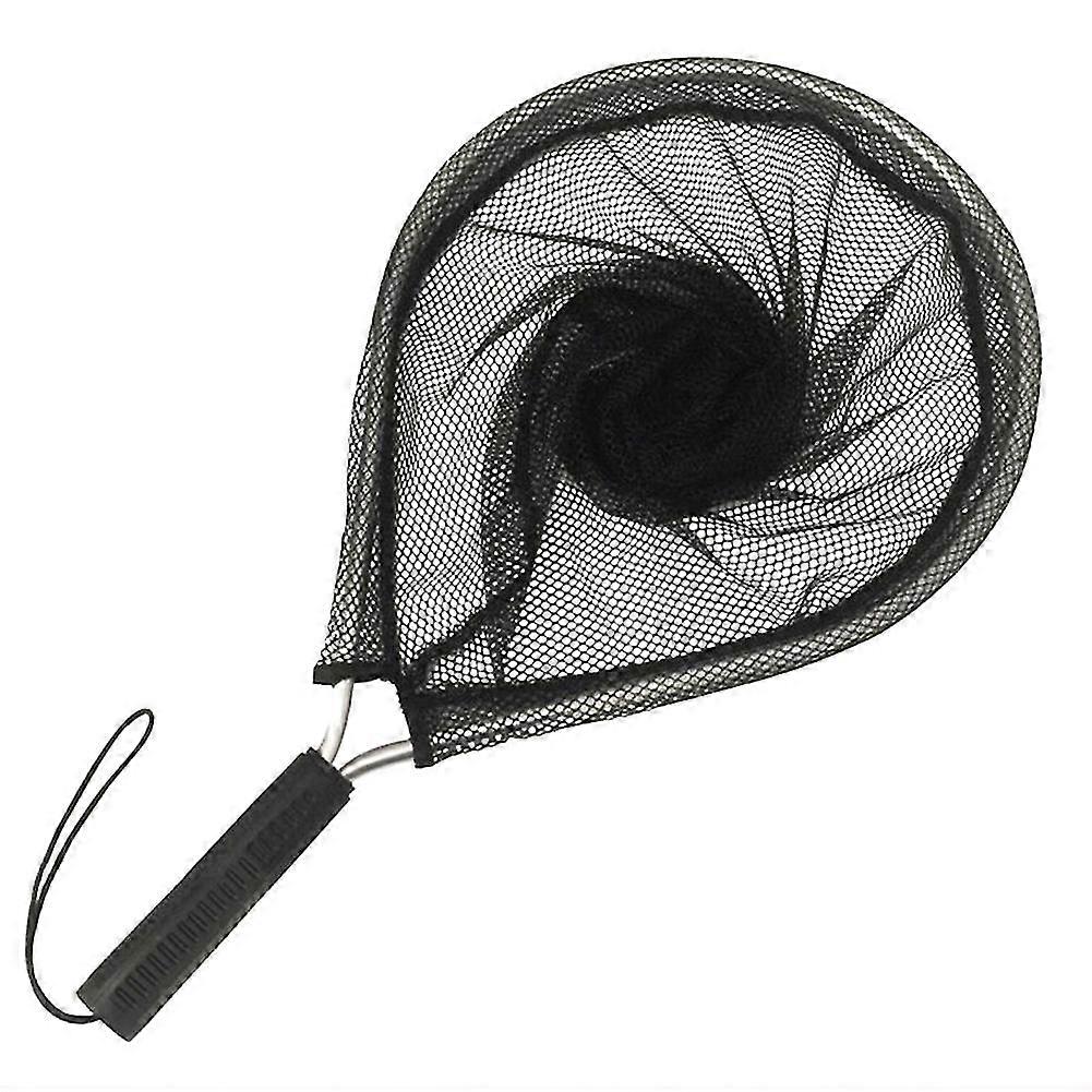 Aluminium Alloy Landing Net Fly Fishing Fish Saver Knotless Mesh Trout Hand Net