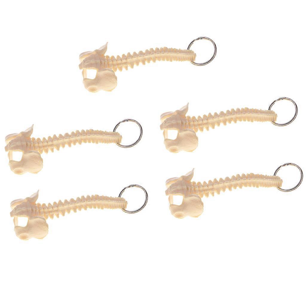 Mini Handcrafted Human Spine Skeleton Model Keychain  Teaching Aid 5x