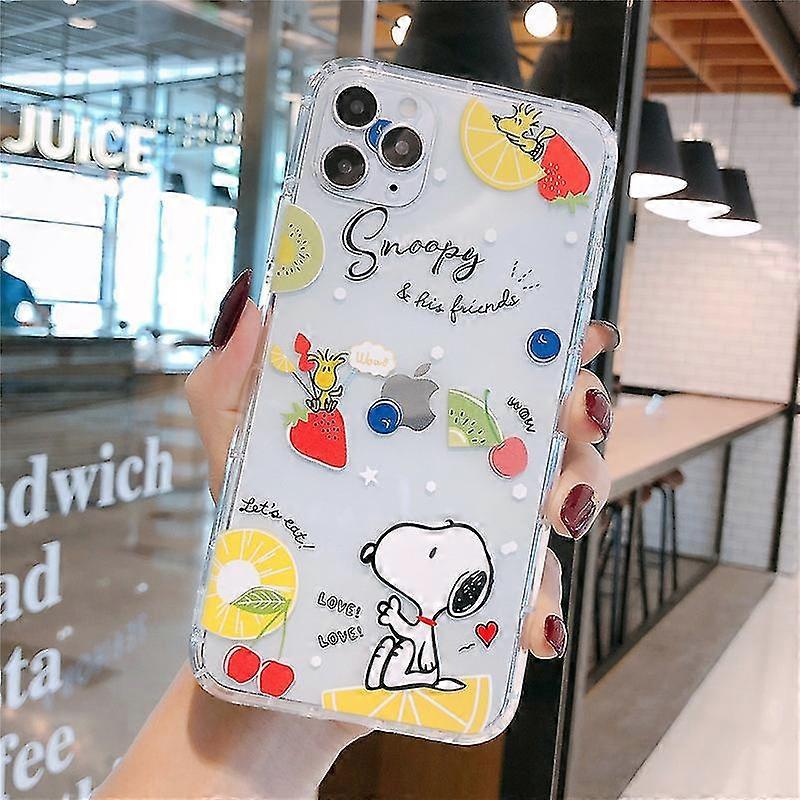 Snoopy Transparent Silicone Phone Case compatibility Iphone 14 Pro Max 14 Plus Cute Animation Phone Shell For Iphone13 12 11 Pro Max Xs Xr