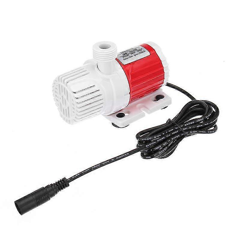 20W 12V Dc 1100L / H Pompe à eau submersible Pompe à eau à vitesse réglable contrôlable marine Aquarium + (htyu