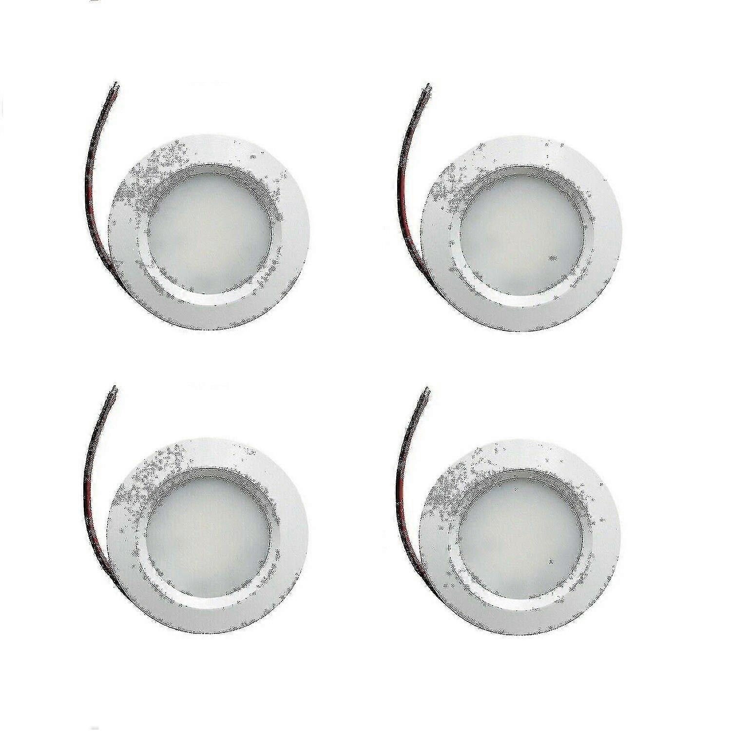 Lot de 6 spots LED 12 V à intensité variable pour caravane et bateau, encastrables, blanc chaud