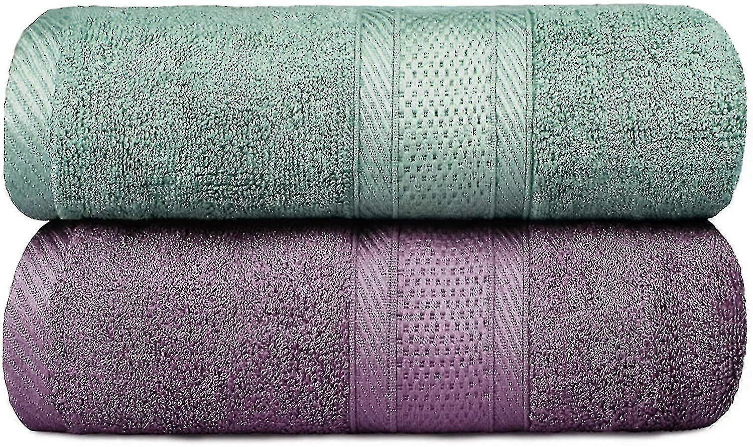 Hand Towels Bath Towel, Set Of 2 Bamboo Bath Sheets, 70 X 140 Cm Extra Large