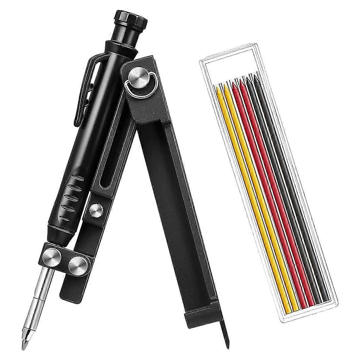 Multifunctional Scribe Tool, Construction Pencils , Carpentry Tools With Deep Hole Pencil, Diy Wood