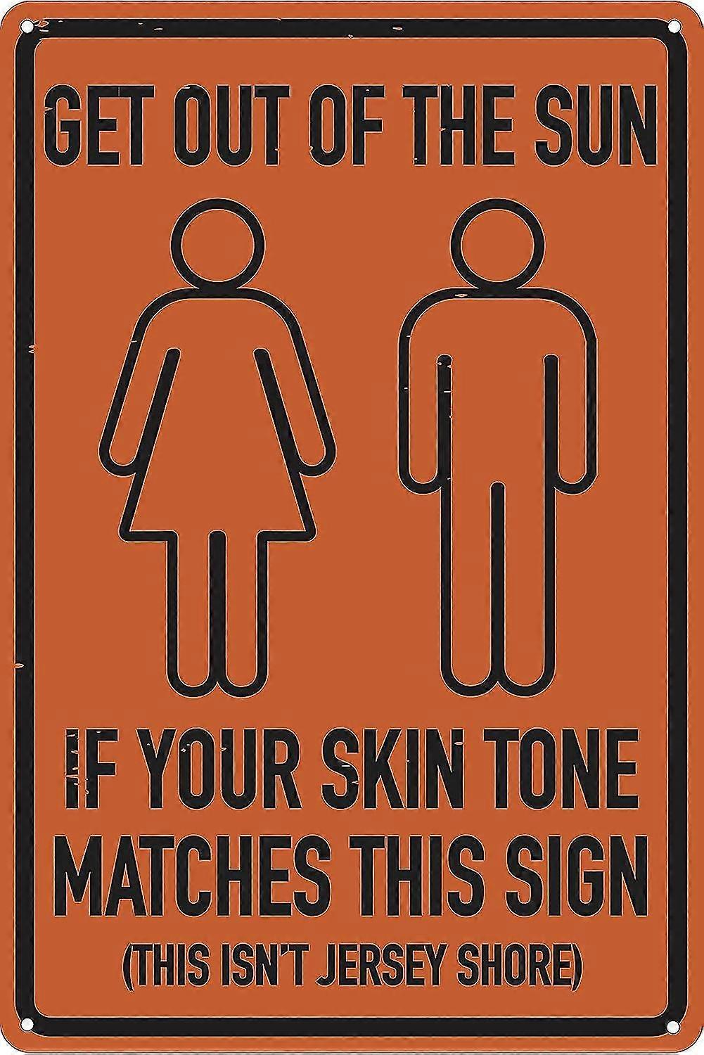 Saia do Sol 8x12 polegadas OU 12x16 polegadas engraçado Tin Sign Beach Home Pool Tiki Bar Decor Mode 1561