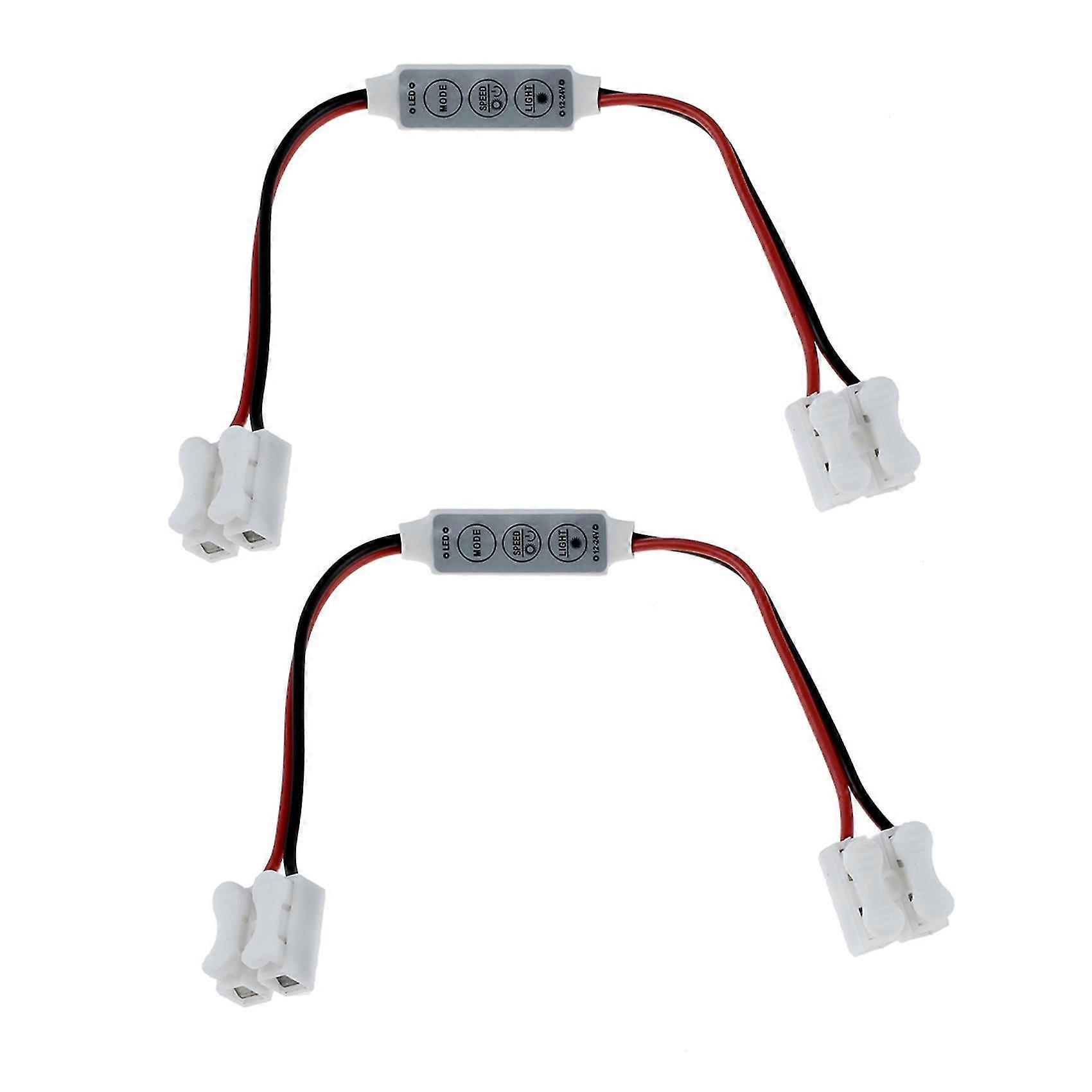 2x Led Strobe Controller Flashing Patterns And Speed Adjustment