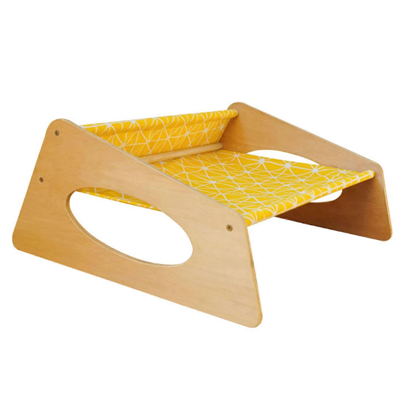 Hamak z łóżkiem dla kota Średnio oddychający, wytrzymały len Wygodne podwyższone łóżko dla kota do wnętrz