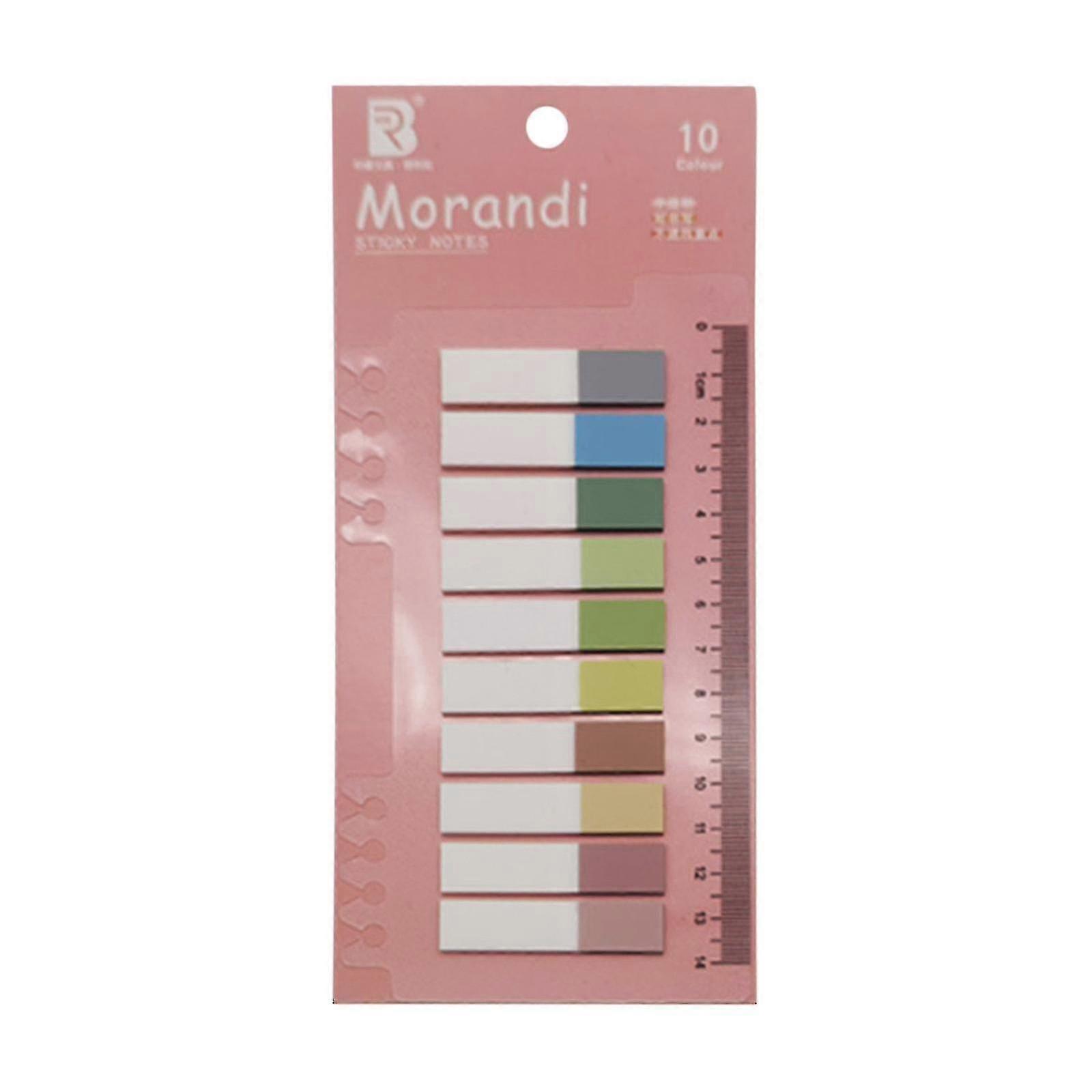 Morandi Color Átlátszó Pet Sticky Notes N Times matricák Index matricák Sticky Notes Matricák Vonalzó Könyvjelzők