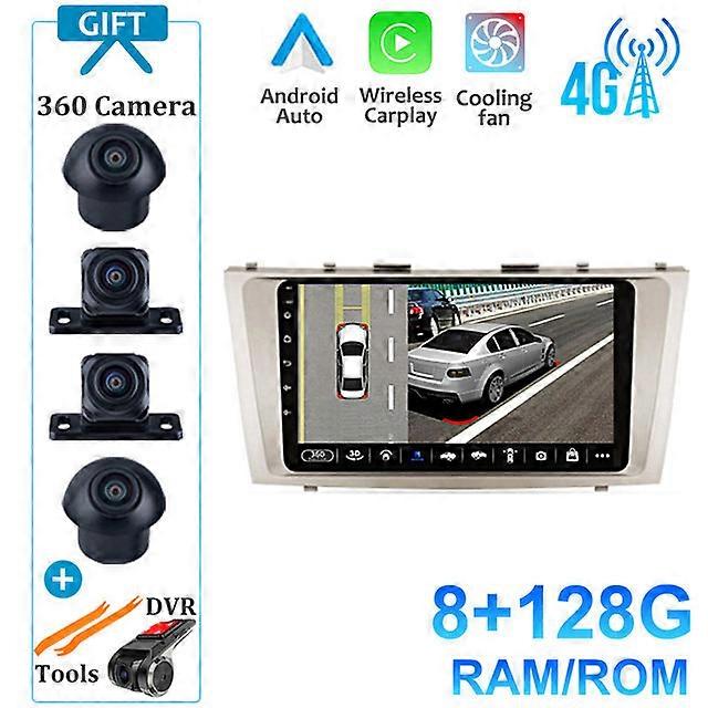 Carplay Android 12 Auto Radio Stereo Player Multimedia GPS Navigazione Per Toyota Camry 6 XV 40 50 2006 - 2011
