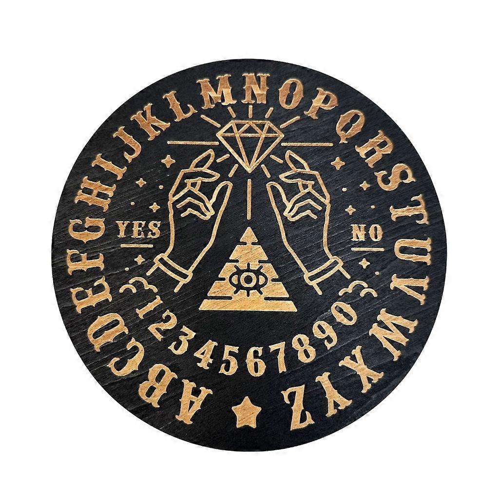 Wood Divination Pendulum Board Array Moon Energy Carvens Plate Crystal Display