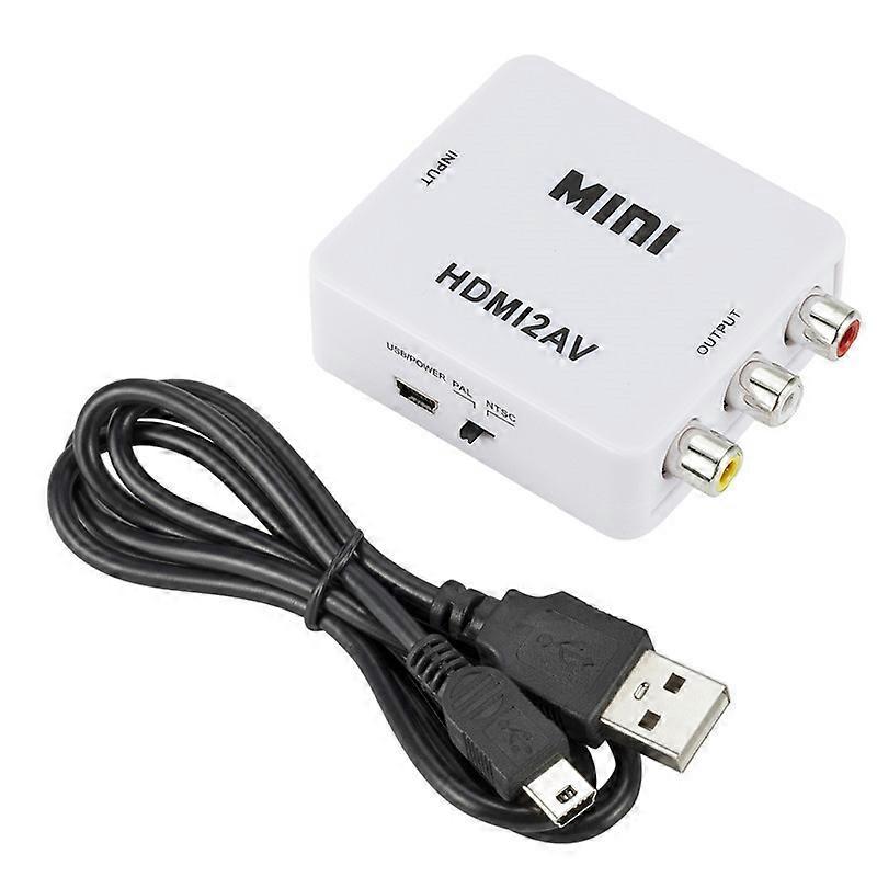 מתאם HDMI ל-RCA AV כבל ממיר CVBS 3RCA 1080P Composite Video Audio
