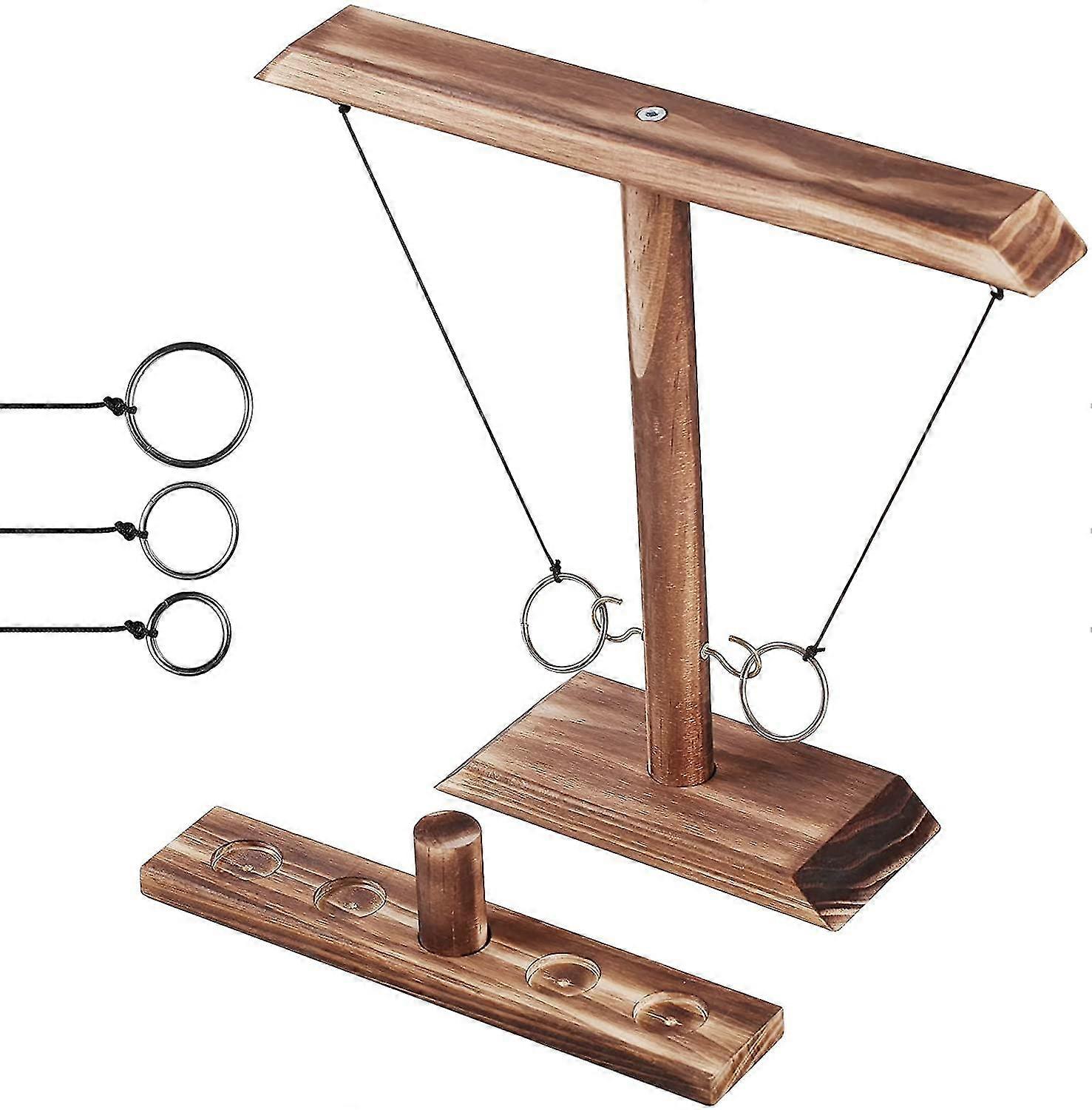 Tabletop Hooks Game, Ring Toss Game For Kids Adults, Handheld Board Games With Shot Ladder