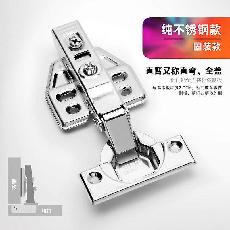 10X Door Hinge Cabinet Cupboard Hinges Soft Close Full Overlay Wardrobe Kitchen