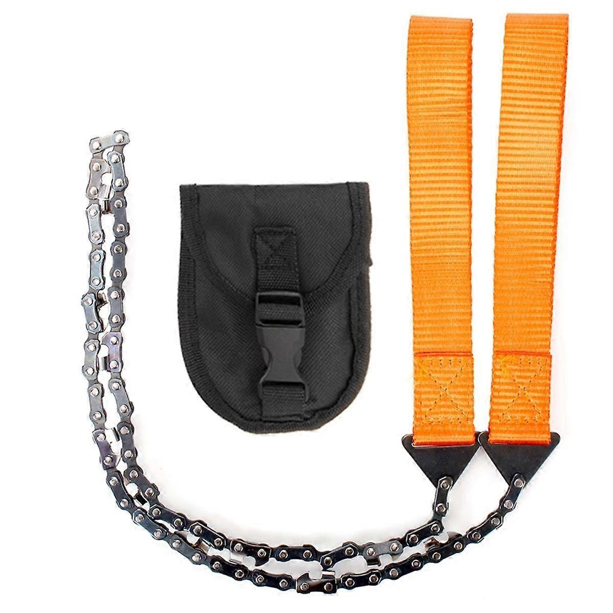 Emergency Camping Hiking Tool 11- Outdoor Tools Hand Zipper Saw Garden Logging Survival Portable Chain Saw,B
