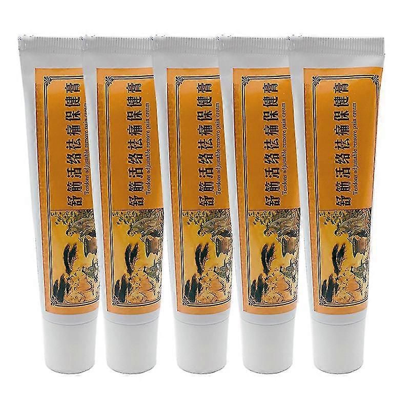 5Pcslot Kinesisk Shaolin Smärtstillande Kräm Lämplig Reumatoid Artrit Joint Back Växtbaserade Smärtstillande Balsam Smärtlindring Salva