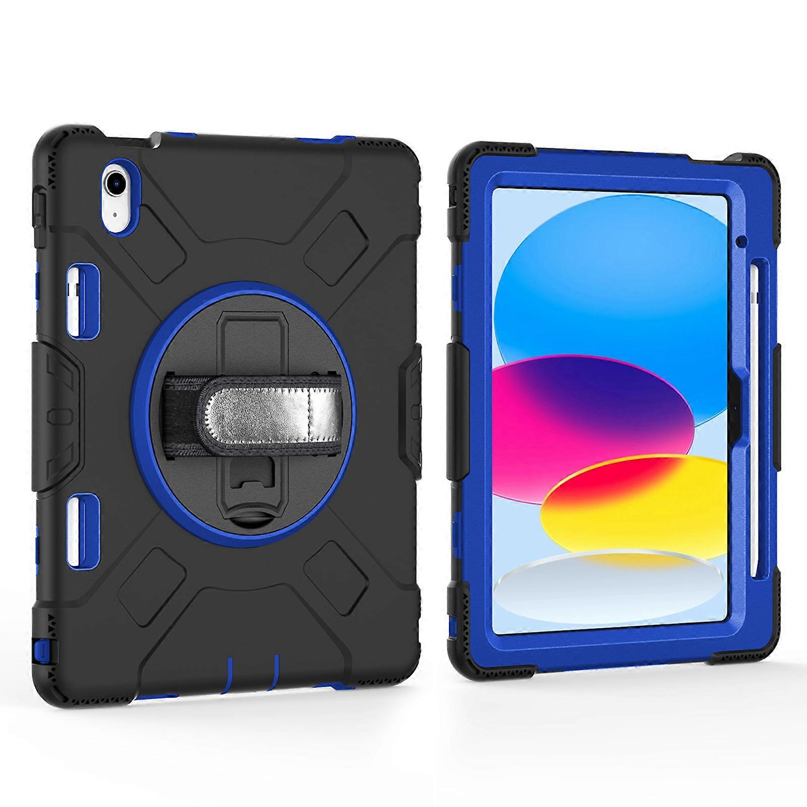 Capa para iPad Pro 11/13 polegadas 2024, Capa protetora à prova de choque de grau militar com suporte para lápis e suporte e alça