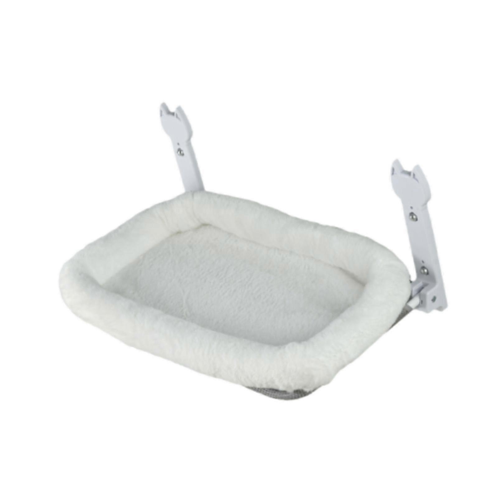 Suction Cup Cat Hammock Sleeping Foldable Playing Soft Plush Hanging Cat Bed 30x52cm
