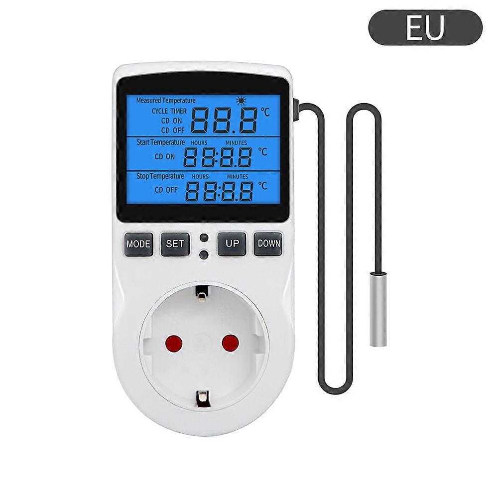 Timer Socket Digital Thermostat 220v Temperature Controller Socket Outlet With
