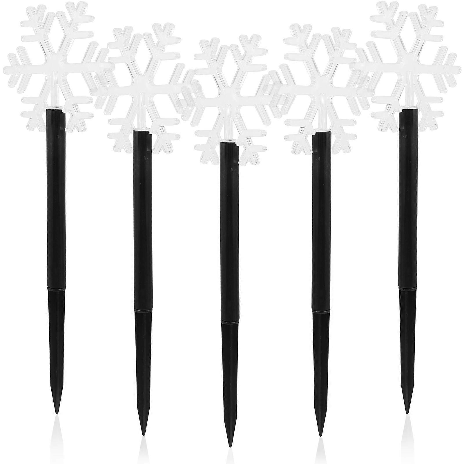 5Pcs Creative Light Accessories Solar Light Decors Lawn Lamp Accessories Holiday Lamp Decors