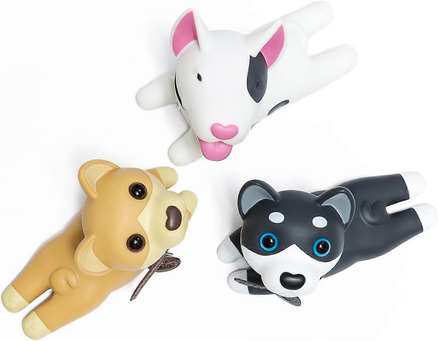 Fermaporta, 3 Pack Simpatici fermaporta a forma di cane per la casa e l'ufficio