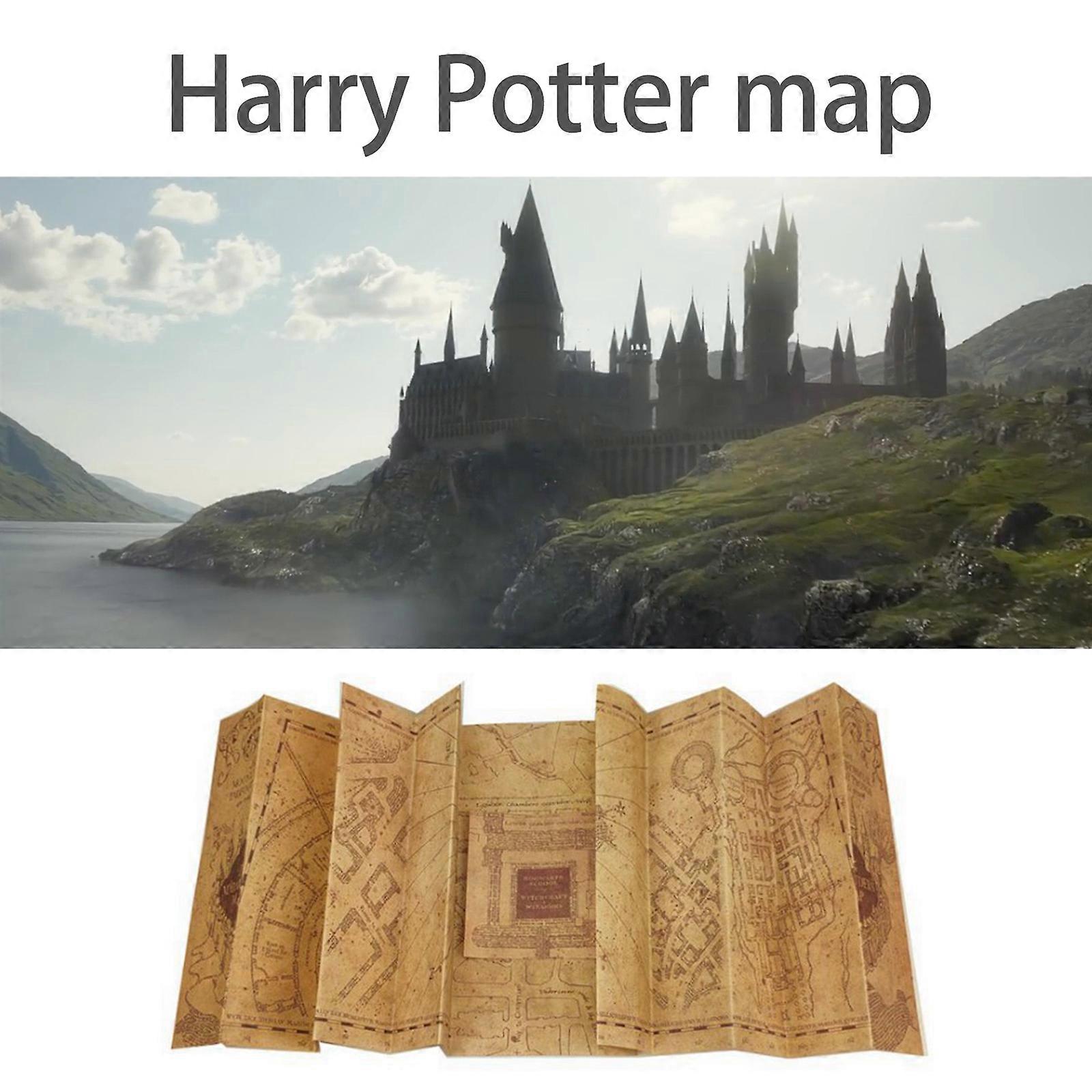 מפת Marauder פריפריה סרט Marauder קסם חפש את המטמון מפה פוסטר וינטאג 'אמנות דקורטיבית