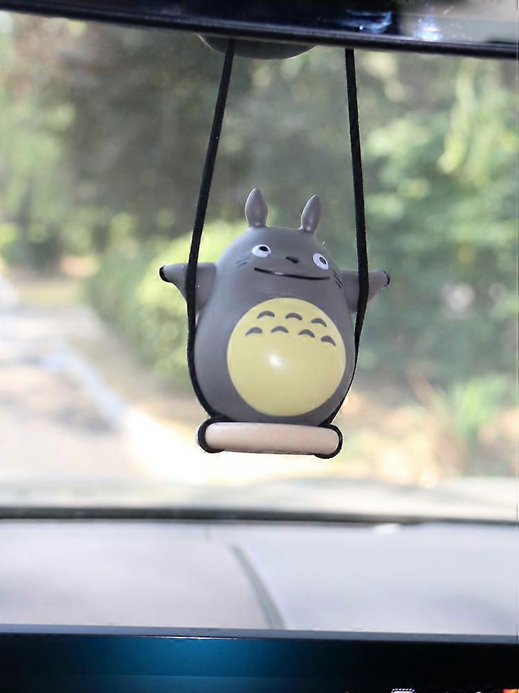 Car Pendant Kawaii Totoro Swing Ornament Ghibli Anime Faceless Man Hanging Interior Decoration Auto Rearview Mirror Accessories