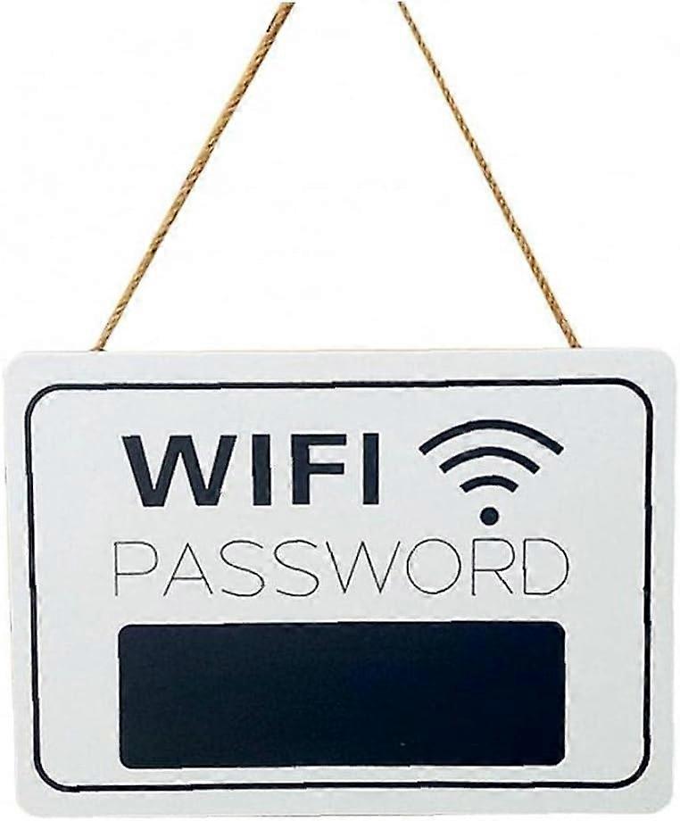 Wooden Wifi Pass Panel Hanging Board Reception Hanging Plates Wifi Board Home House Cardboard Dash Board