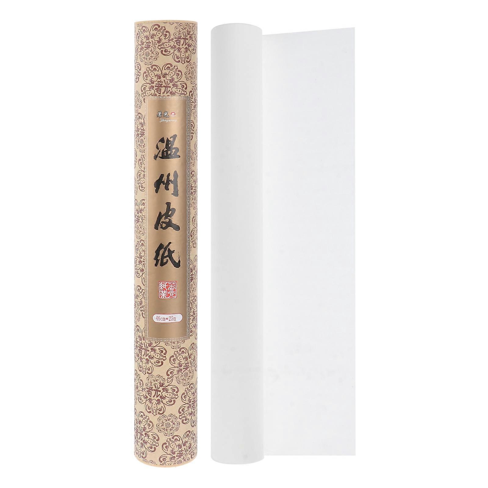 Vellum Sketch Paper Roll Tracing Paper Roll for Drawing Art Painting Calligraphy 46x2500cm (B Grade White Color)