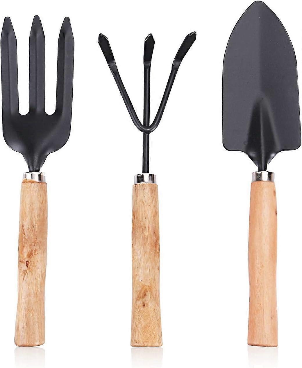 مجموعة أدوات الحديقة 3 قطع مجموعة أدوات الحديقة بما في ذلك شوكة اليد أشعل النار اليدوية ومجرفة اليد هدايا الحديقة