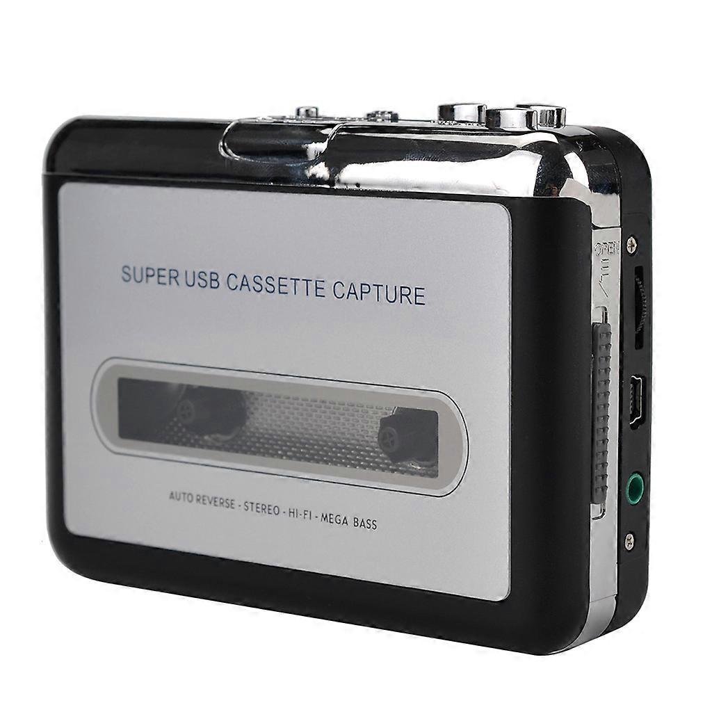 USB Cassette Player Tape to PC Old Cassette to MP3 Format Converter Audio Recorder Capture Walkman with Auto Reverse