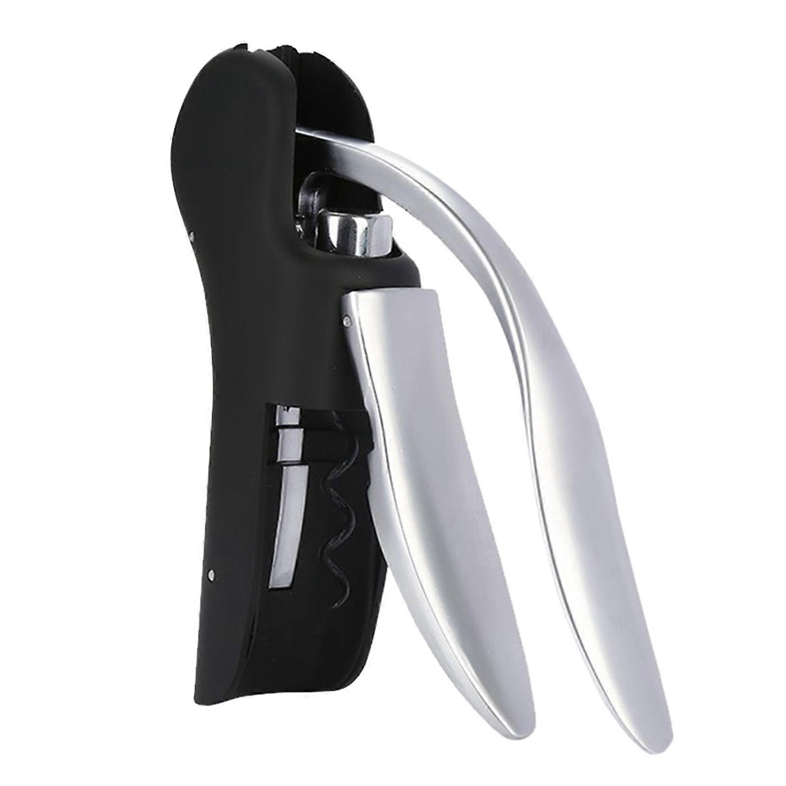 Wine Bottle Opener Vertical Lever Corkscrew Ergonomic Handle Non-Slip Multifunctional Quick Open Beverages Bottle Tool Home Bar Supplies Jikaixiang