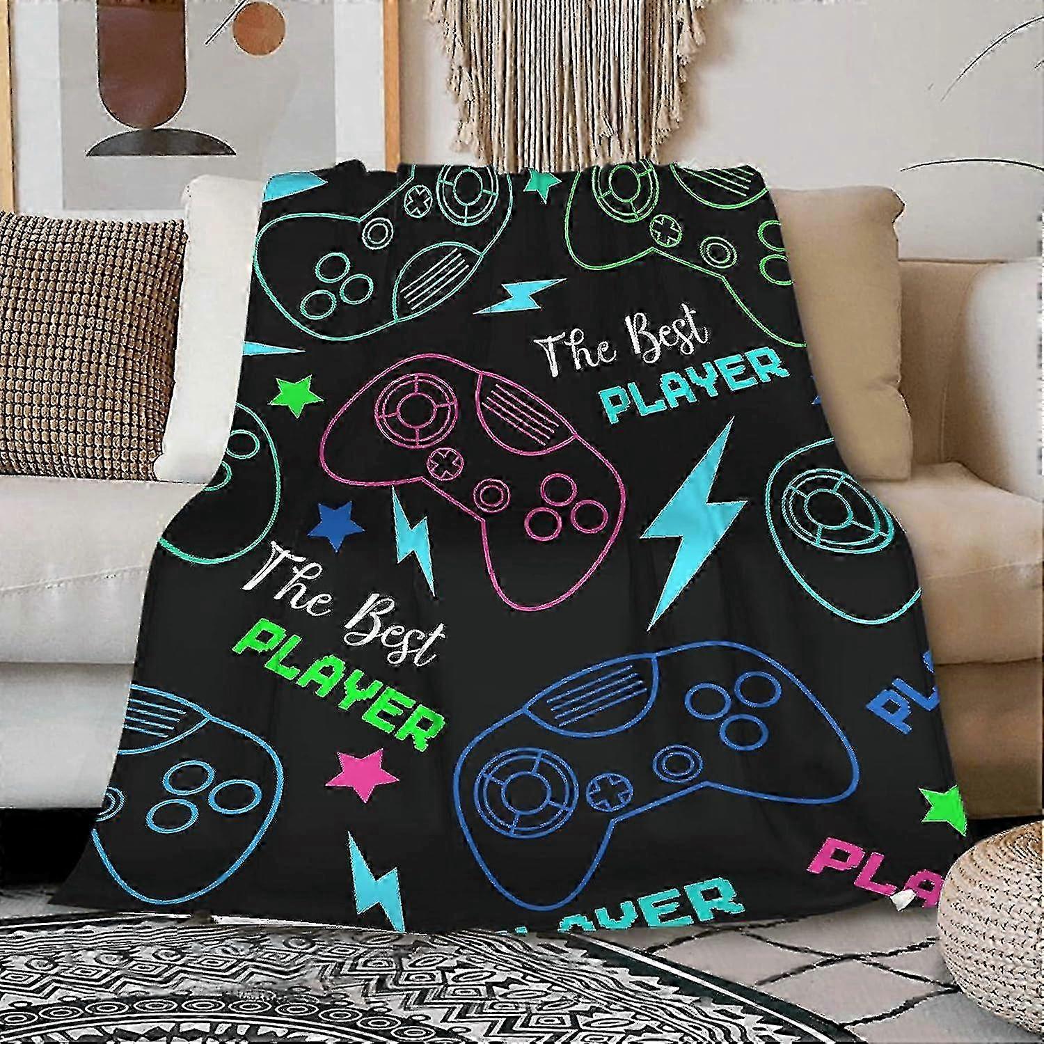 t3272 Blanket Game Flannel Throw Blanket Super Soft Cozy Plush Blankets for Couch Bed Lightweight and Durable Suitable for All Seasons Blanket bn3272