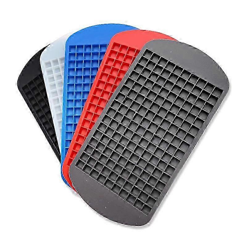 2 Pack Silicone Mini Ice Tray 160 Grids Ice Maker 1cm Small Cubes Ice Tray Mold