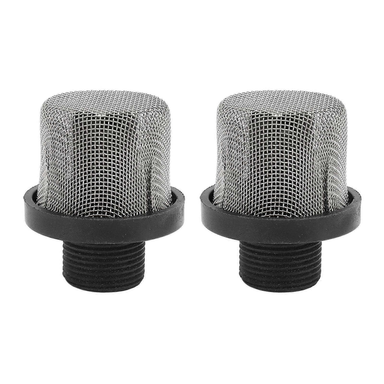2pcs Airless Paint Sprayer Inlet Filter Highly Efficient Multifunctional Hose Inlet Strainer Filter for Replacement