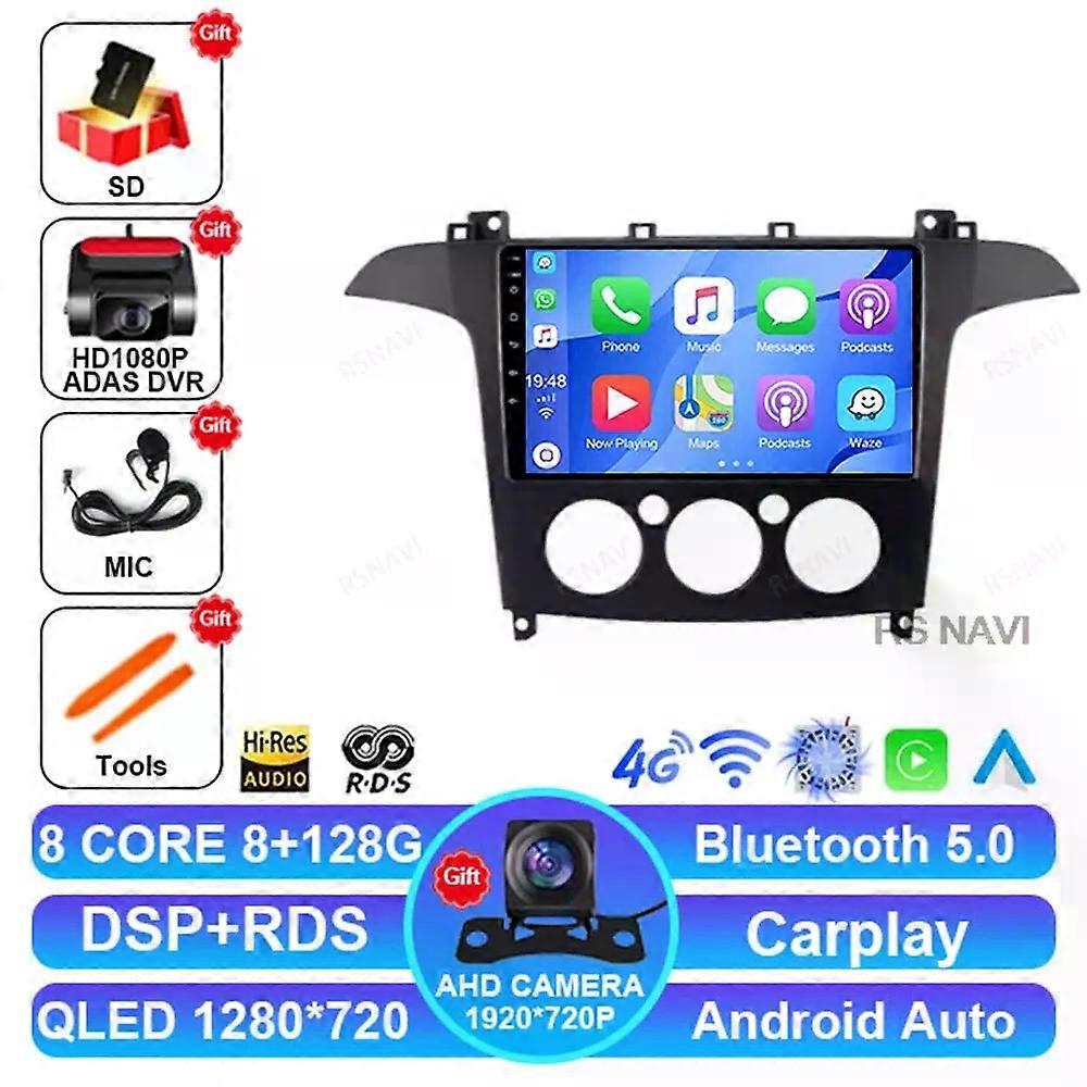 Android 14 Car Radio For Ford S Max S-max 2007-2015 Gps Navigation 2 Din Dsp Head Unit Viedo Player Stereo Bt 5g Wifi Multimedia